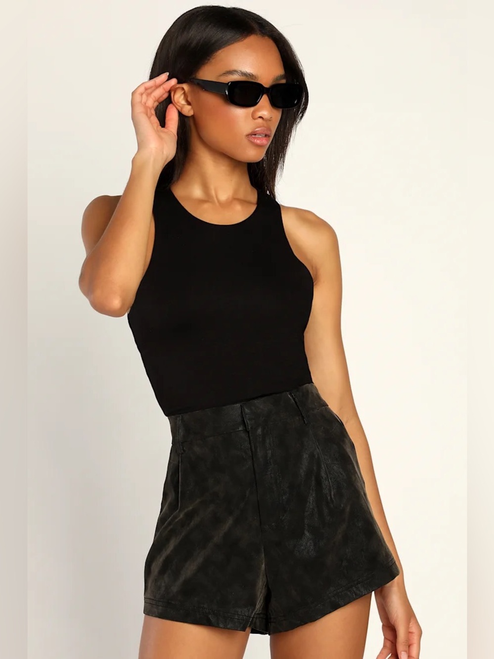 Free People Roma Vegan Suede Shorts Large NWT
